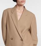 Двубортный пиджак оверсайз Toteme, бежевый - фото 4