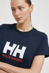 Хлопковая футболка Helly Hansen, темно-синий - фото 4