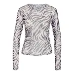 Лонгслив Noisy May Judith Mesh, белый - фото 3