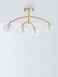 Bowe 4 Arm полупотолочный светильник John Lewis, Brushed Brass - фото 2