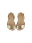 Chloé Kids босоножки с эффектом металлик, золотой - фото 3