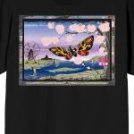 Мужская футболка Godzilla Classic Mothra с рисунком Licensed Character, черный - фото 2