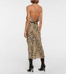 Платье миди из шелка со змеиным принтом Abby Petar Petrov, Python - фото 3