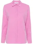 Рубашка с вышитым логотипом Max Mara, розовый - фото