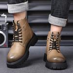 Мужские ботинки Martin Boots Black Mulinsen, Коричневые с подкладкой - фото 11