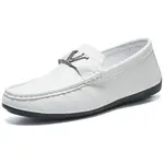 Гоммино Лоферы Мужские Белый/Черный ZULISHI - фото