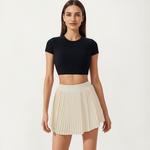 Женский укороченный топ с короткими рукавами, открытой спиной и эластичной посадкой Anna-Kaci, Black - фото 2