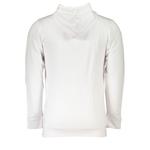 Белый хлопковый мужской свитер с капюшоном cavalli CLASS - фото 2