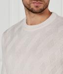 Свитер Boss шерстяной, экрю - фото 4