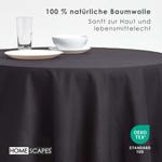 Скатерть Homescapes черный, 178/178 см - фото 2