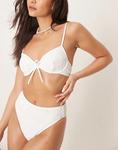 Бикини-топ на косточках ASOS DESIGN Bertie, белый цвет - фото 3