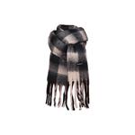 Шарф из полиэстера плюш унисекс WARRIOR, черный серый - фото