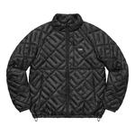 Куртка Supreme Spellout Quilted Lightweight Down Jacket, Black - фото