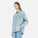 Рубашка женская джинсовая синяя Evisu - фото 3