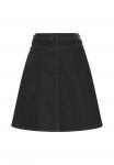 Юбка PULZ A-line skirt, Black Denim - фото 7