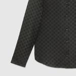 Рубашка женская черная Gucci - фото 6