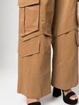 MSGM брюки карго с карманами, коричневый - фото 5