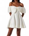 Ula Mini Dress In White ASTR - фото 3