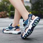 Детские сандалии BKG, синий/бежевый/зеленый - фото 9