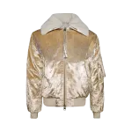 Куртка Ami Boxy Fit 'Champagne', загар - фото