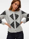 Вязаный кардиган VERO MODA DAE, Grey - фото 5
