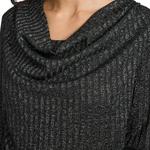 Женский топ с длинным рукавом Calvin Klein, Blk/Sil Metallic - фото 5