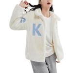 Вельветовая куртка женская Зефирно-белая/0074 Skechers - фото 3