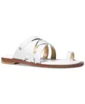 Сандалии Nora с кожаным кольцом для пальца Michael Kors, белый - фото