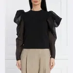 Блузка стандартного кроя Karl Lagerfeld, черный - фото