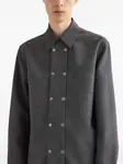Рубашка на пуговицах JIL SANDER, серый - фото 3