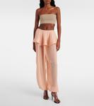 Широкие брюки Alaïa, Peche - фото 2