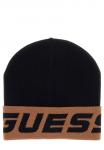 Шапка Guess Beanie, Mehrfarbig Braun/Black - фото
