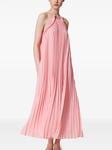TWINSET платье макси со складками, розовый - фото 3