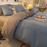 Yalu Пододеяльник 150х200 см, 3 предмета, цвет Light Blue-Gray + Light Gray AL - фото 4