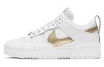 Кроссовки Nike Dunk Low Disrupt White Metallic Gold Women's - фото