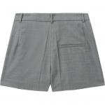 Зауженные шорты средней посадки LOW CLASSIC, серый - фото 4