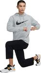 Мужской фитнес-пуловер с капюшоном Nike Dry Graphic Dri-FIT, Dark Grey Heather/Black - фото 7