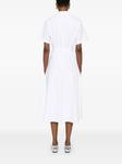Theory платье миди с короткими рукавами, белый - фото 4
