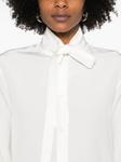 Jil Sander рубашка с бантом, белый - фото 5