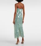 Платье макси без бретелек с пайетками от Casey Staud, Mist - фото 3