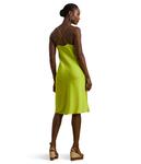 Платье Lauren Ralph Lauren Featherweight Charmeuse Slip Dress, Lime Chartreuse - фото 2