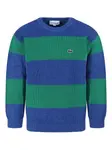 Джемпер в полоску Lacoste Kids, синий - фото