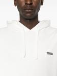 Zegna толстовка с вышитым логотипом, белый - фото 5