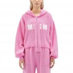 Толстовка с вышитым логотипом MSGM, розовый - фото 4