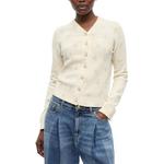 Цветочный кардиган GANNI, белый - фото 3