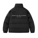 UNKNOWTAL Стеганая куртка унисекс, Черный Красный - фото