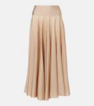 Плиссированная юбка макси Alaïa, Beige Clair - фото