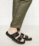 Кожаные тапочки Inuikii, черный - фото 2