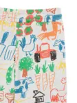 Спортивные брюки с принтом Stella McCartney Kids, серый - фото 3