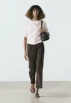 Брюки Massimo Dutti, Mottled Dark Brown - фото 4